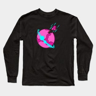 Pink Tetris World Long Sleeve T-Shirt